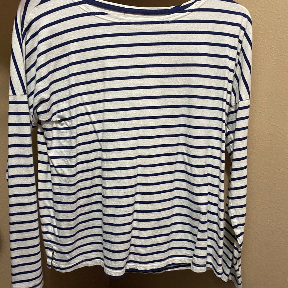 Blue striped shirt